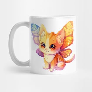 Cute Butterfly Cat T-shirt Mug